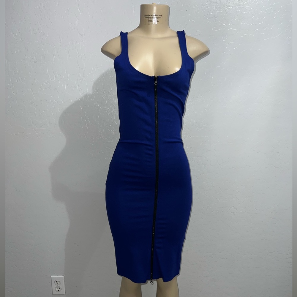 Forever 21 Royal Blue Bodycon Midi Dress